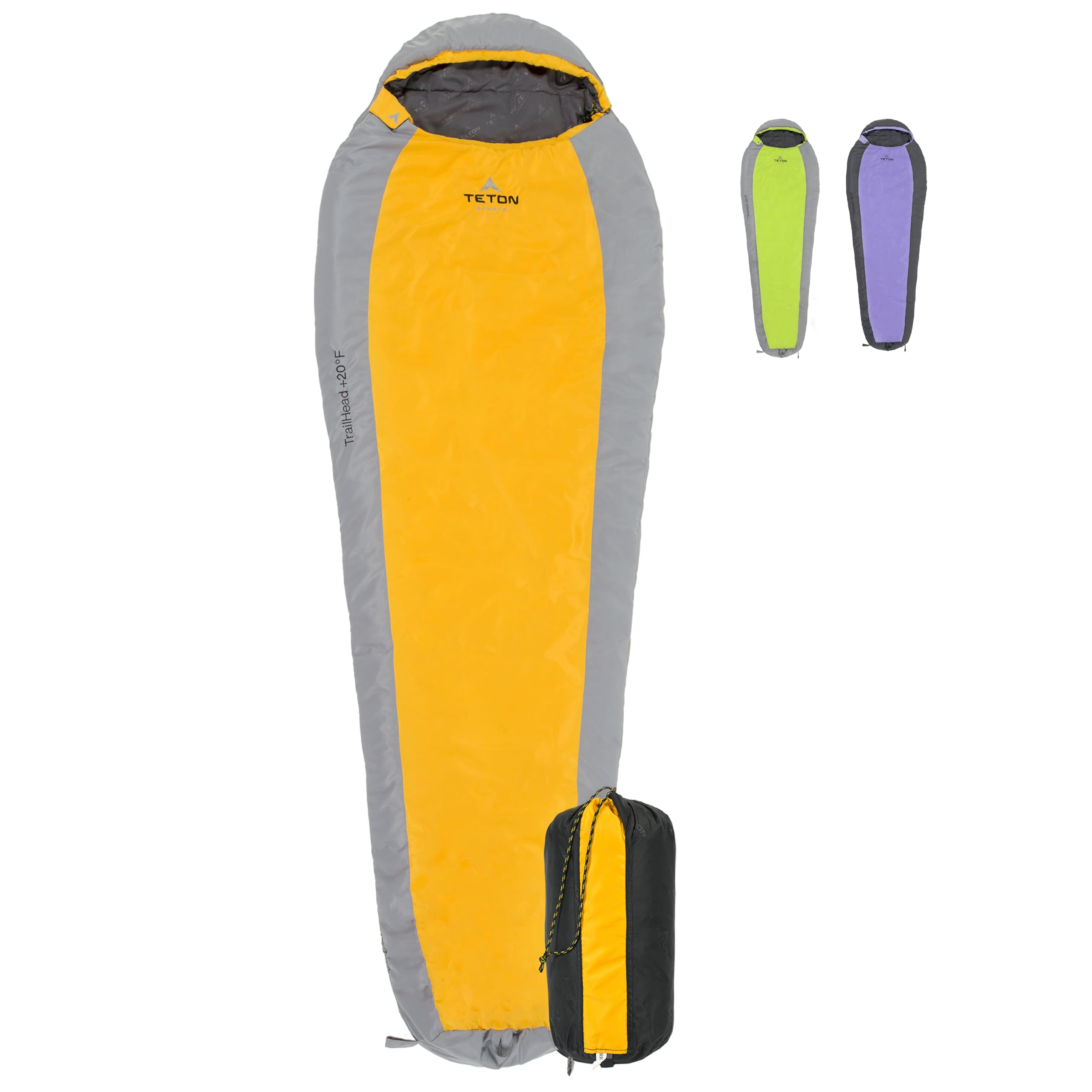 TETON Sports Trailhead Sleeping Bag for Adults; Lightweight