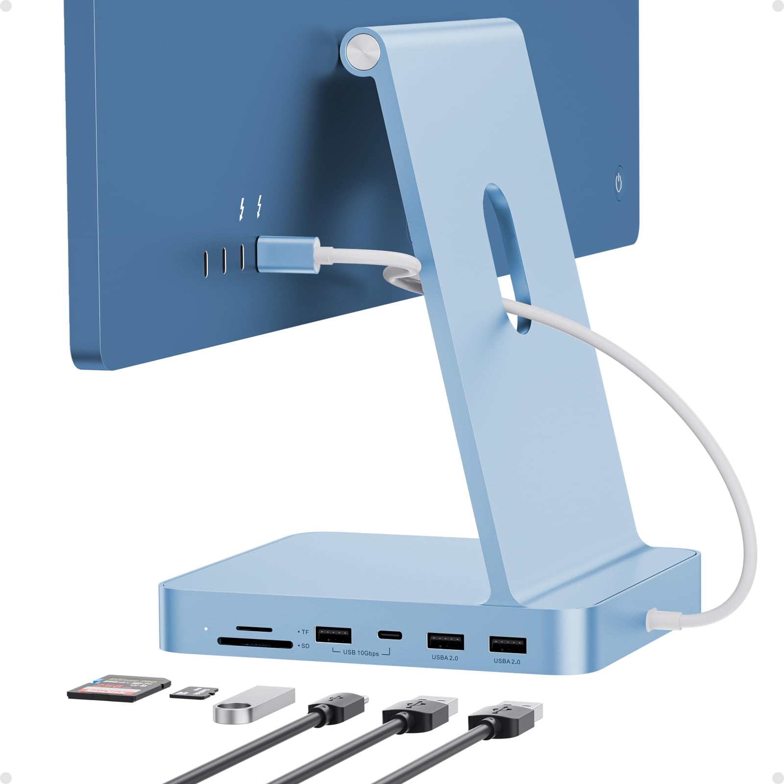 iMac ブルー 24-inch M3 2023 4port, Dock付 Amazon.com: USB C HUB