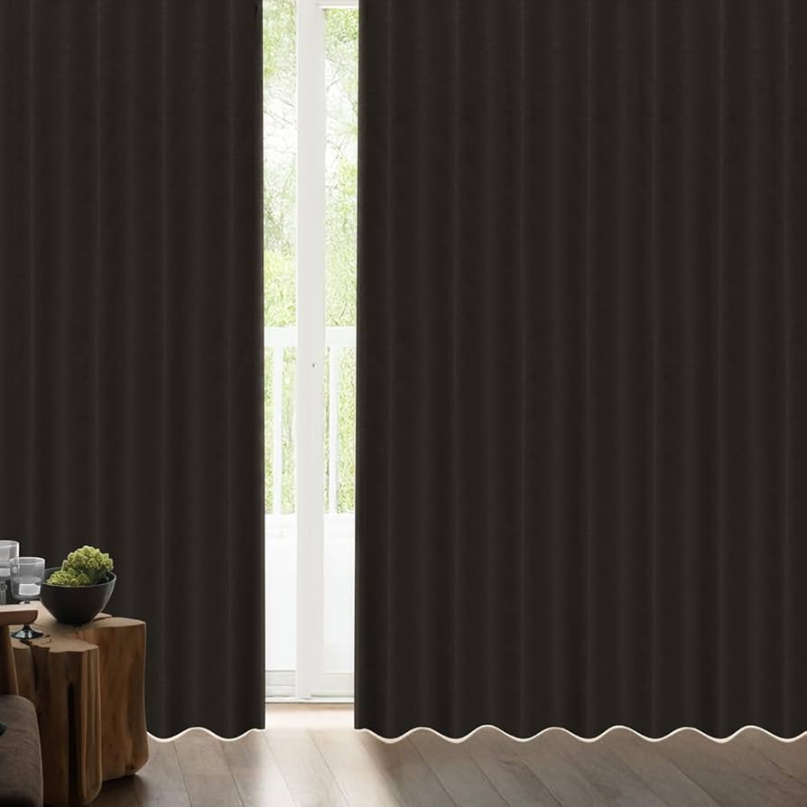 Amazon｜[カーテンくれない] 断熱・遮熱カーテン「静 Shizuka」完全