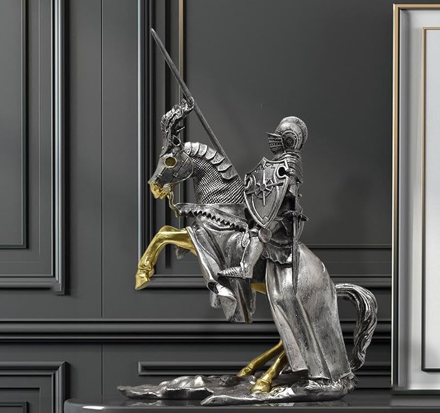 Amazon.co.jp: MOMOAO 騎士 装飾品 レトロ ヨーロッパ騎士 鎧の騎士