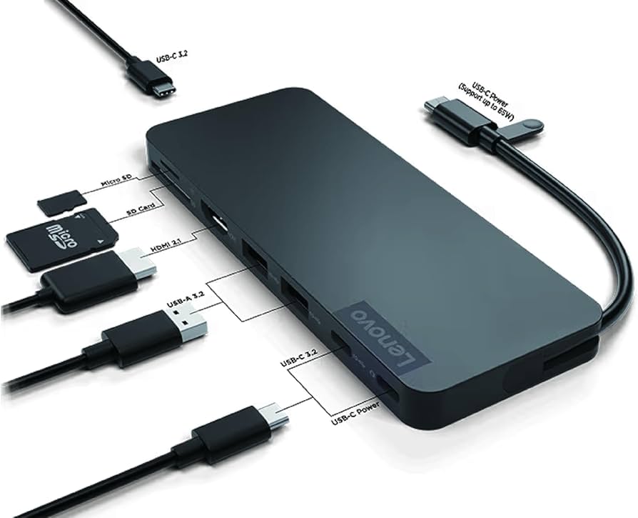 Amazon.com: Lenovo USB Type-C Slim Travel Docking Station