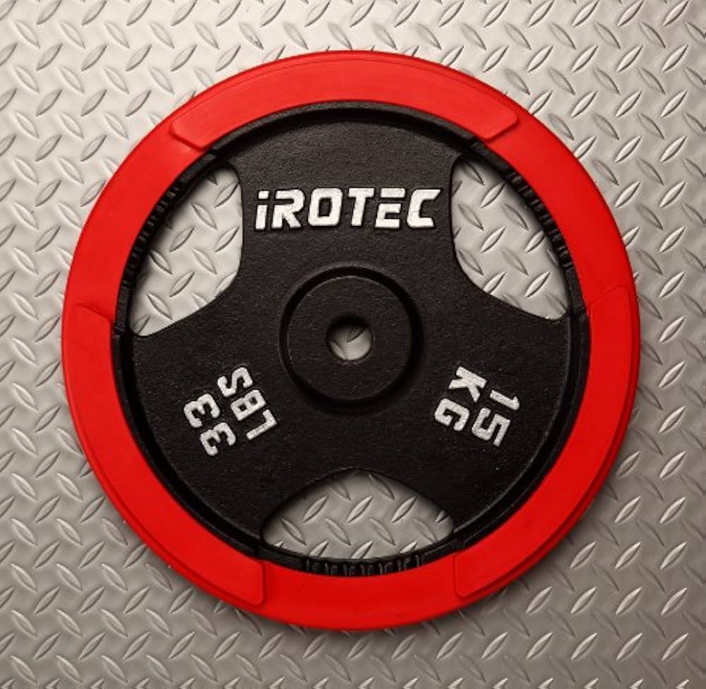Amazon | IROTEC(アイロテック) ラバープレート15KG / バーベル