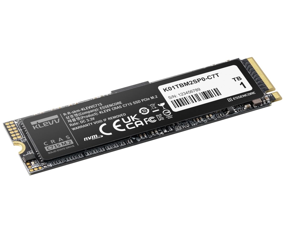 Amazon.com: KLEVV CRAS C715 1TB M.2 2280 NVMe PCIe Gen3x4 Laptop