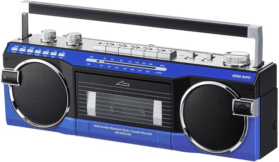Amazon.co.jp: サンワダイレクト ラジカセ Bluetooth搭載 カセット
