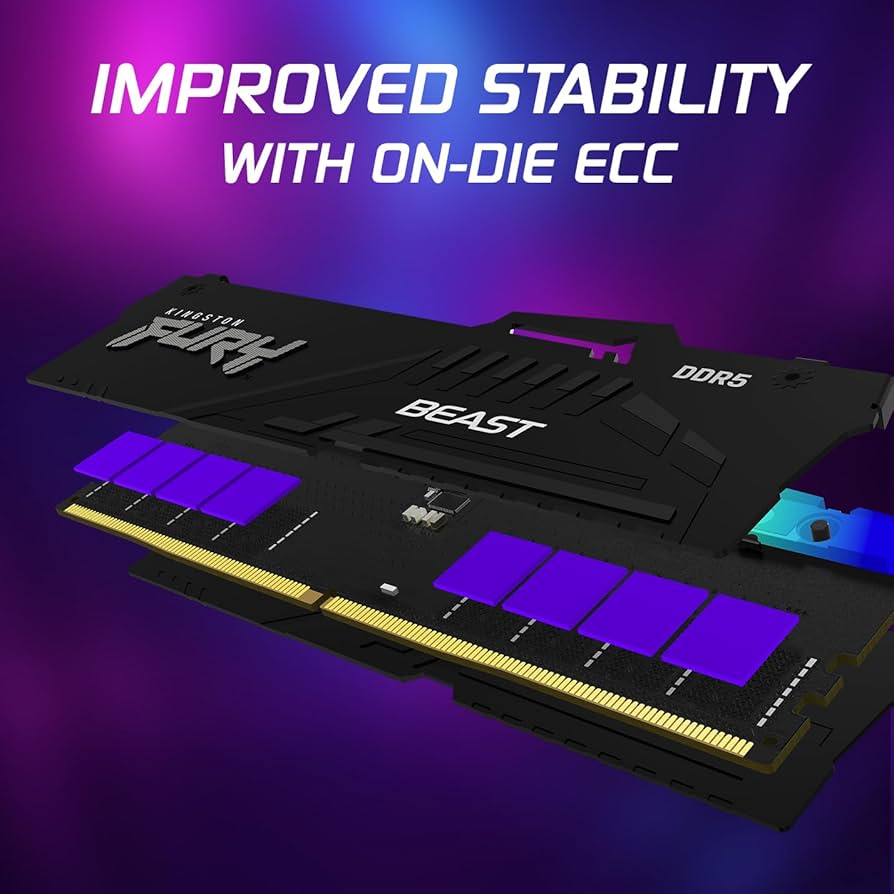 Kingston FURY Beast RGB 64GB (2x32GB) 6400MT/s DDR5 CL32 Desktop