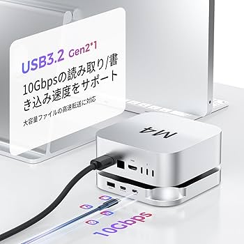 Amazon.co.jp: Mac Mini M4ドック、USB 3.2 10Gbps CFexpress Type B