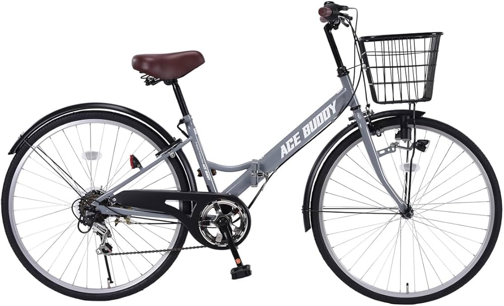 Amazon | ACE BUDDY シティサイクル 折りたたみ自転車 26インチ シマノ