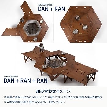 Amazon | Hilander(ハイランダー) ヘキサゴンテーブル RAN ヘキサゴン