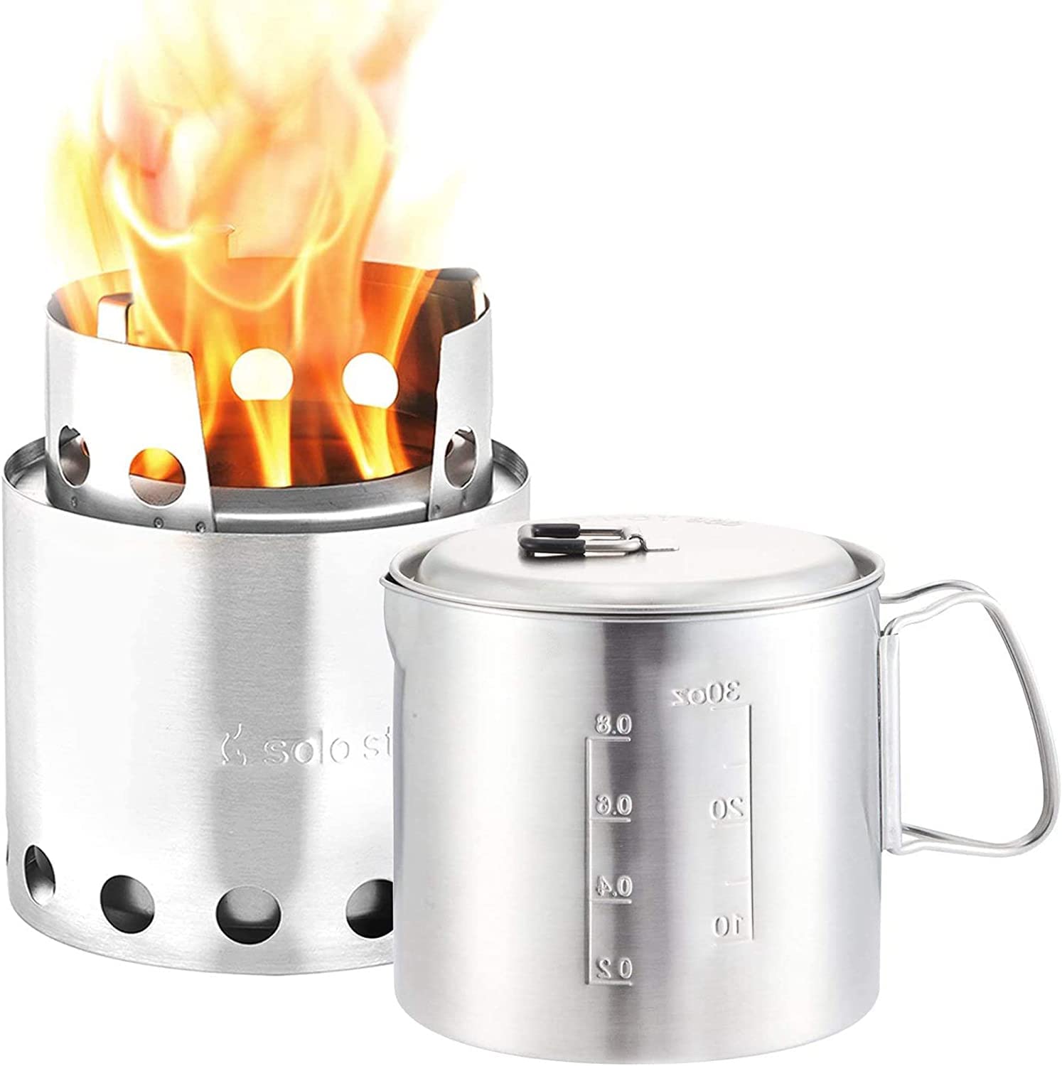 Amazon.com: Solo Stove Lite & Pot 900 Set: Portable, Wood Burning