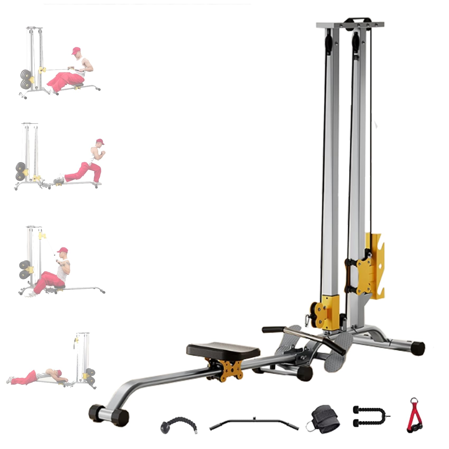 Amazon.co.jp: ラットプルマシン 自宅 ローイングマシン 筋トレ