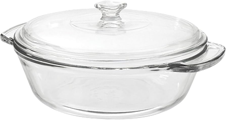 Amazon.co.jp: Anchor Hocking 2クォート ラウンドガラス キャセロール