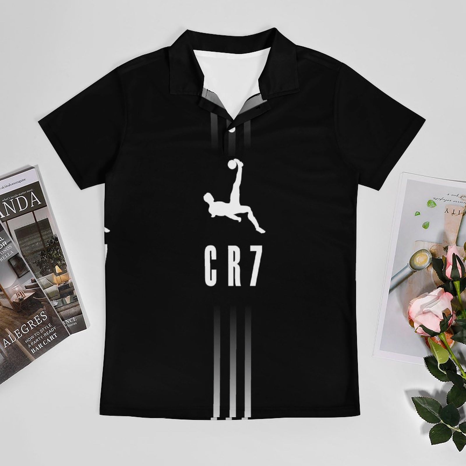 Amazon.co.jp: CR7 Cristiano Ronaldo Juventus Polo Shirt, Slim Fit