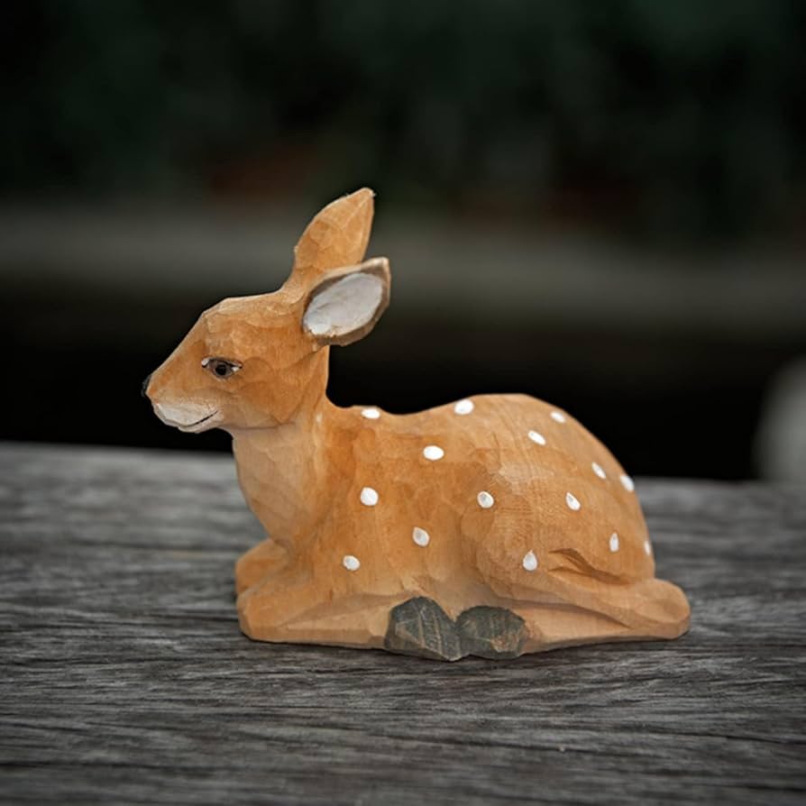Amazon.co.jp: 可愛い置物 鹿 フィギュア ミニチュア おもしろい置物