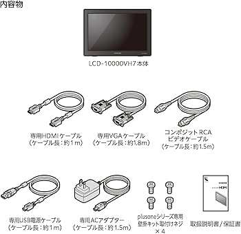 Amazon.co.jp: センチュリー 10.1インチHDMIマルチモニター plus one