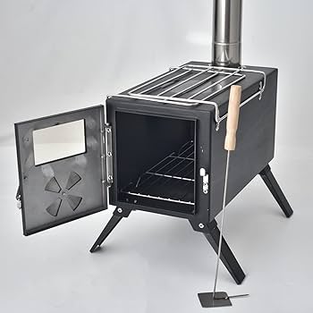 Amazon.co.jp: Anlik 薪ストーブ アウトドア調理 暖炉 キャンプ テント