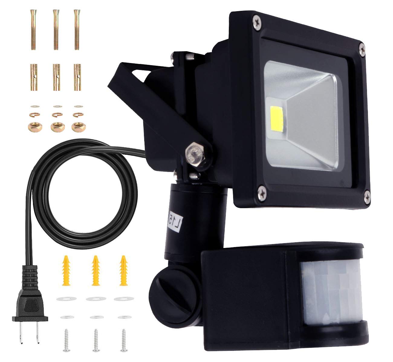 Amazon.co.jp: SenMeiGuang 10W LED投光器人感センサーライト屋外100v