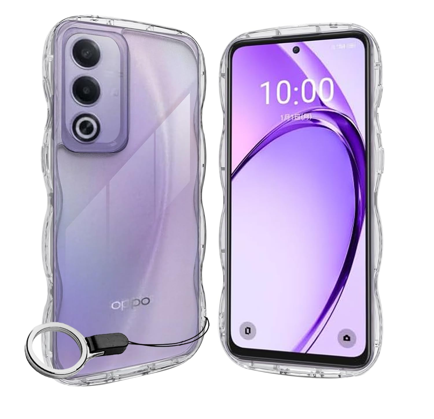 Amazon.co.jp: OPPO A3-5G ケース クリア オッポ A3 ソフトTPU波状の