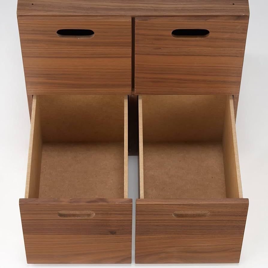 Amazon｜無印良品 スタッキングチェスト 幅37×奥行28×高さ37cm 引出し4