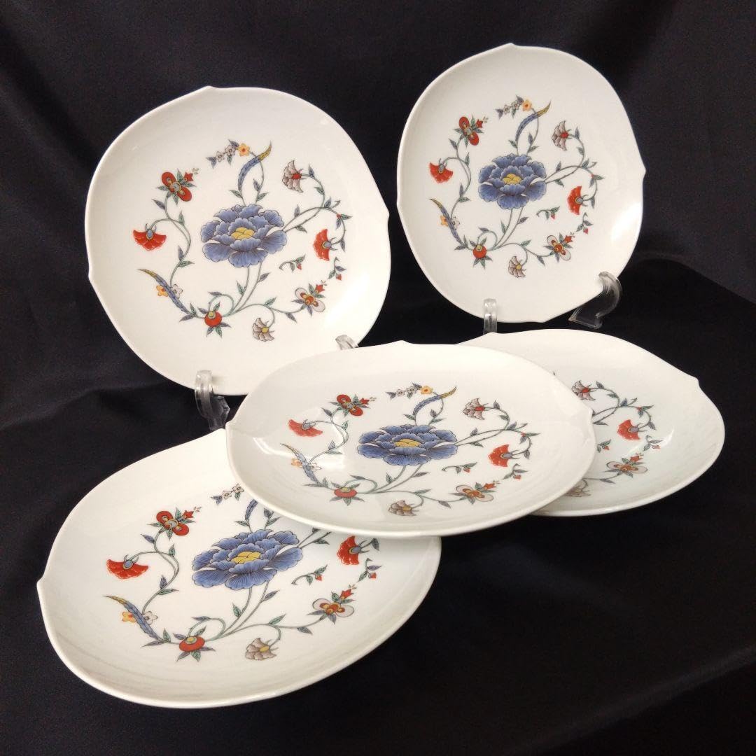 Amazon | 有田焼 十三代柿右衛門窯筆頭絵付師舘林 古琳庵 中皿5枚