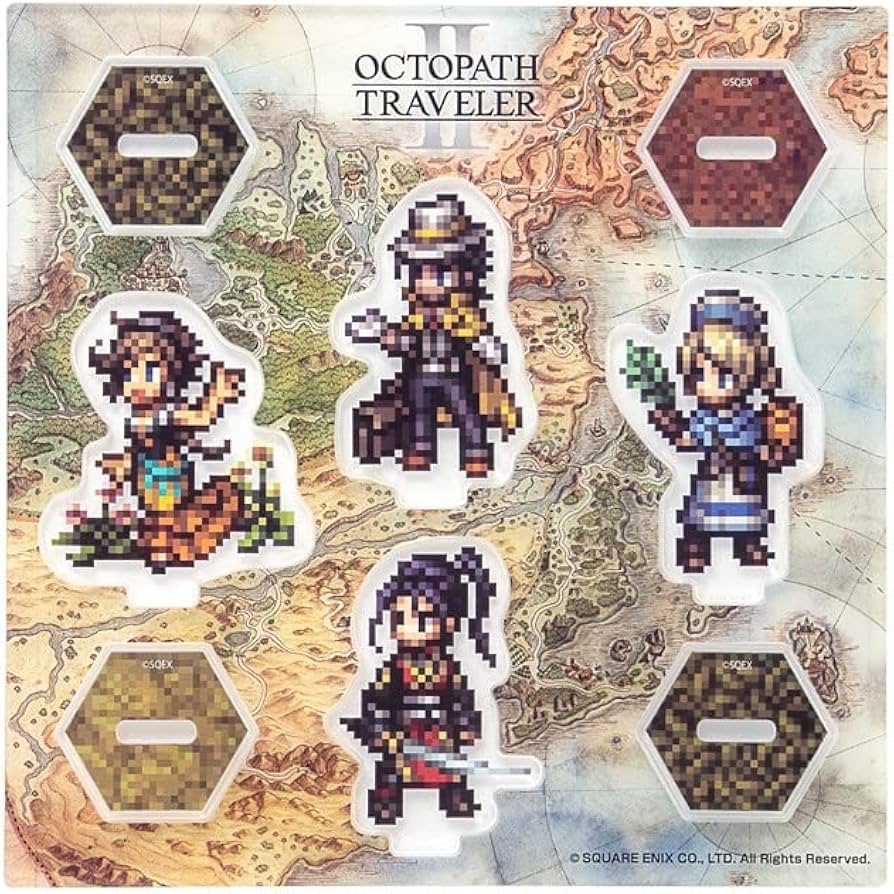 Amazon.co.jp: オクトパストラベラーII アクリルスタンドセット ＜西