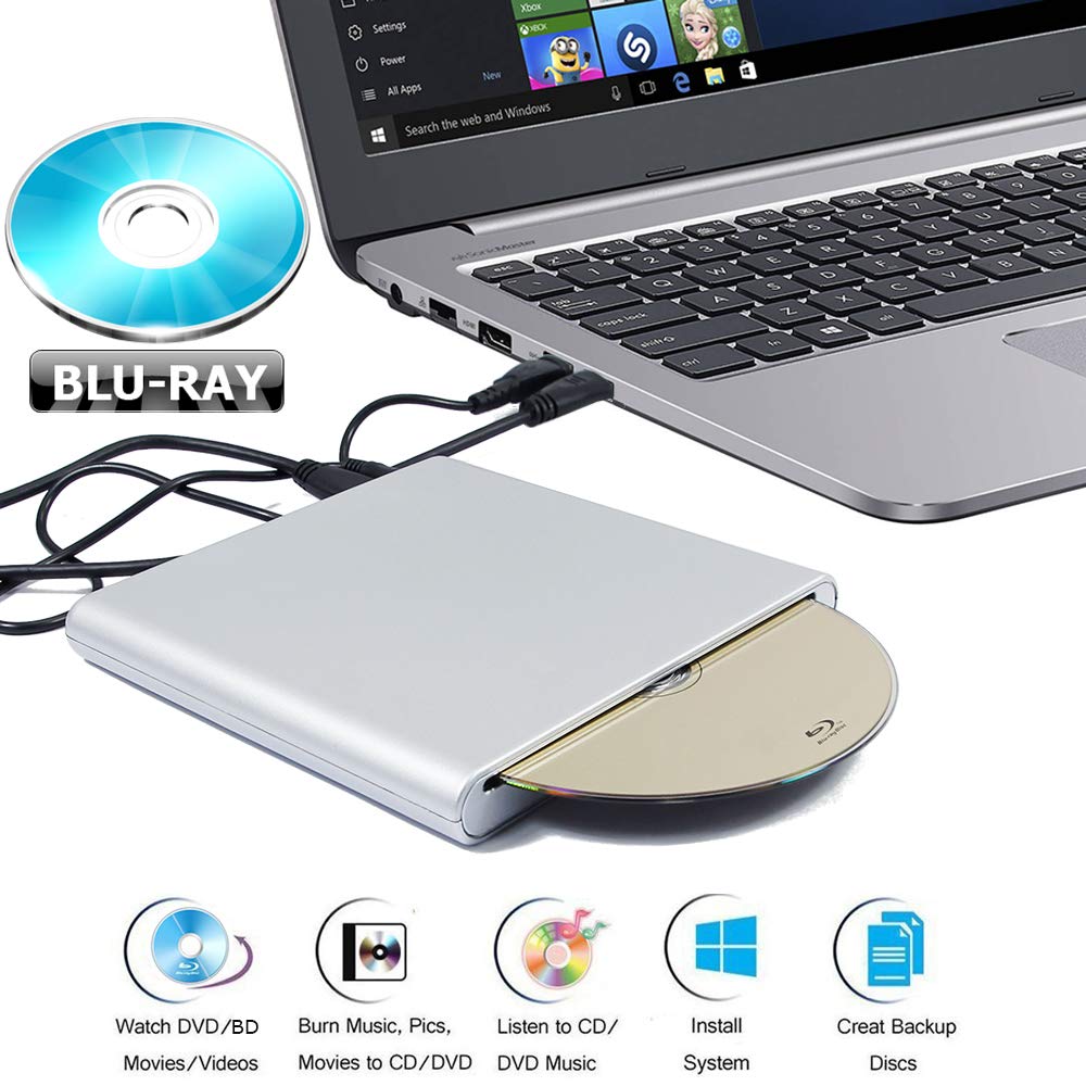 Amazon.co.jp: 外付けブルーレイとDVDプレーヤースロット ポータブル