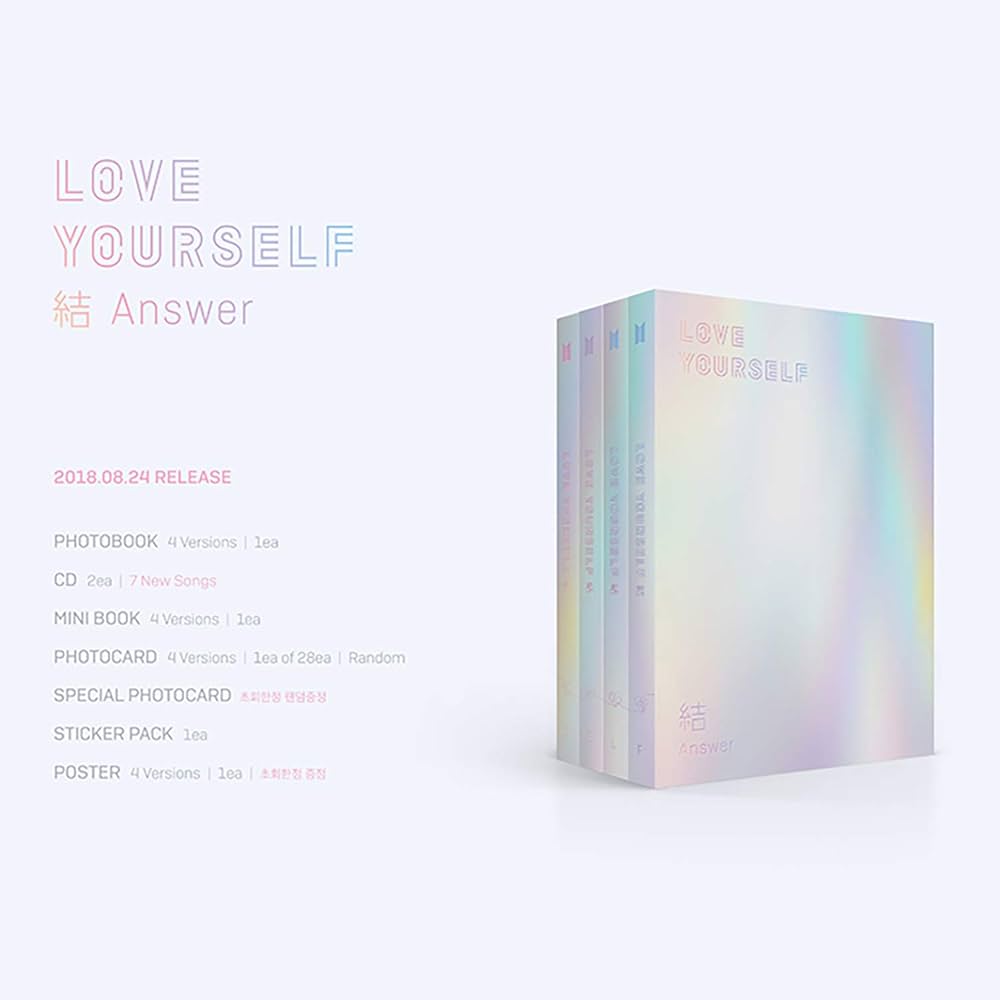 LOVE YOURSELF 結 ANSWER [ F ver. ] BTS Album 2CD + Photobook +