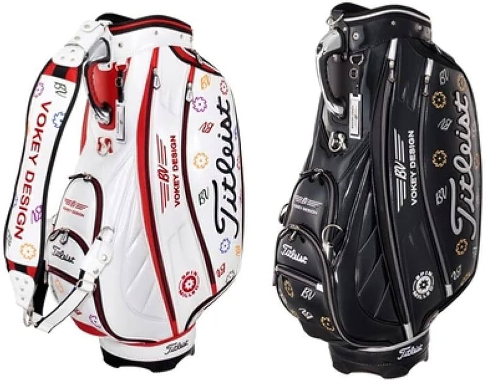 Amazon | キャディバッグ PUレザー スポーツゴルフバッグ 防水耐摩耗性