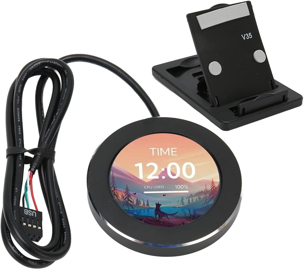 Amazon.co.jp: 2.1 インチ IPS ラウンド LCD ディスプレイ、USB 液体