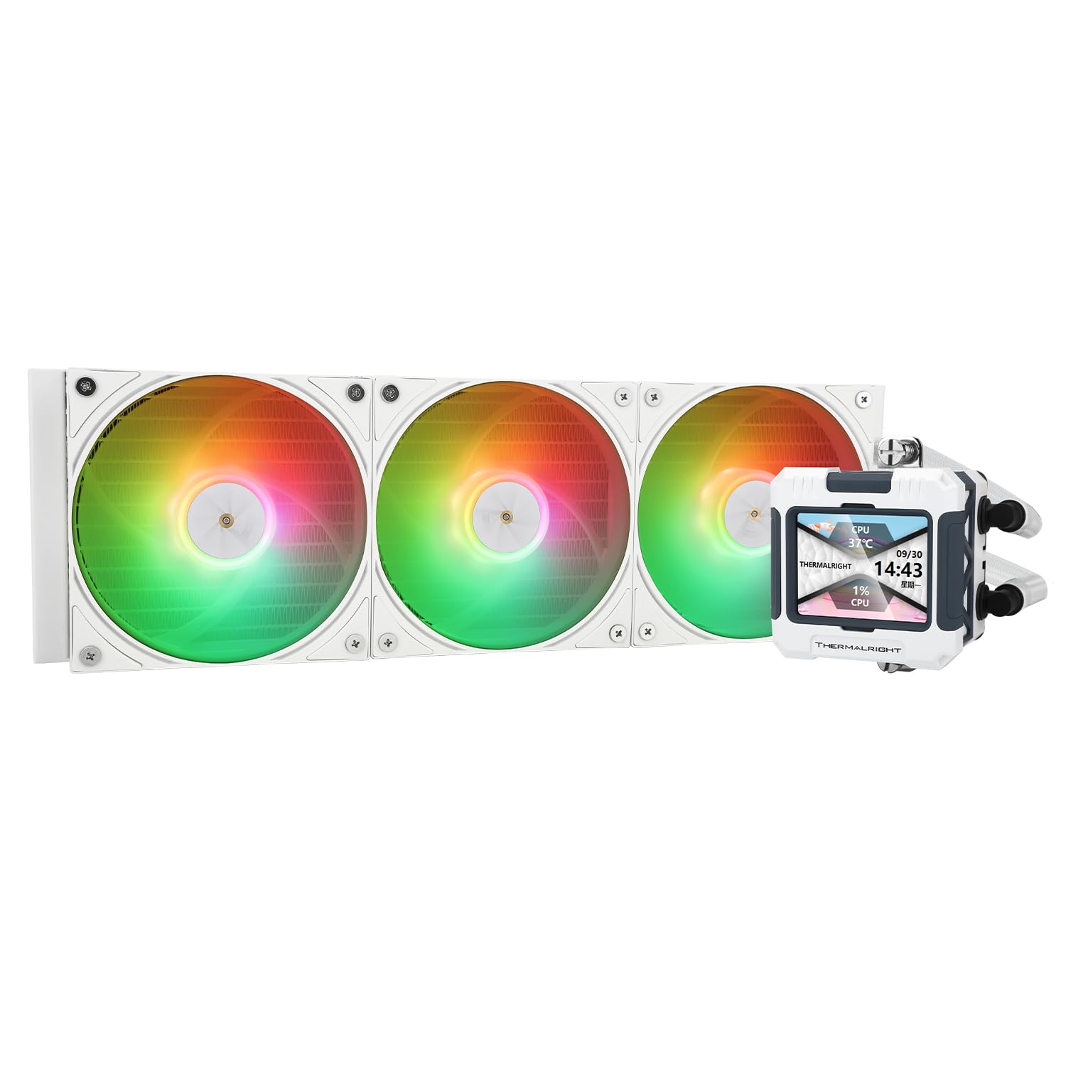 Thermalright FW 360 White ARGB AIO CPU Liquid Cooler,IPS LCD