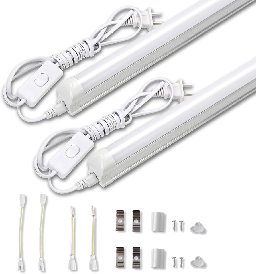 Amazon.co.jp: LED蛍光灯 40W形 器具一体型LED蛍光灯 T8 LED 直管 18W
