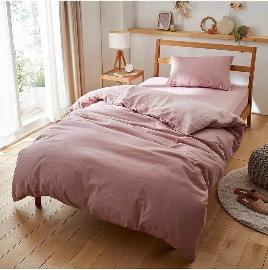 Amazon｜[ニッセン] 掛けふとんカバー 綿100％平織×裏面あったか