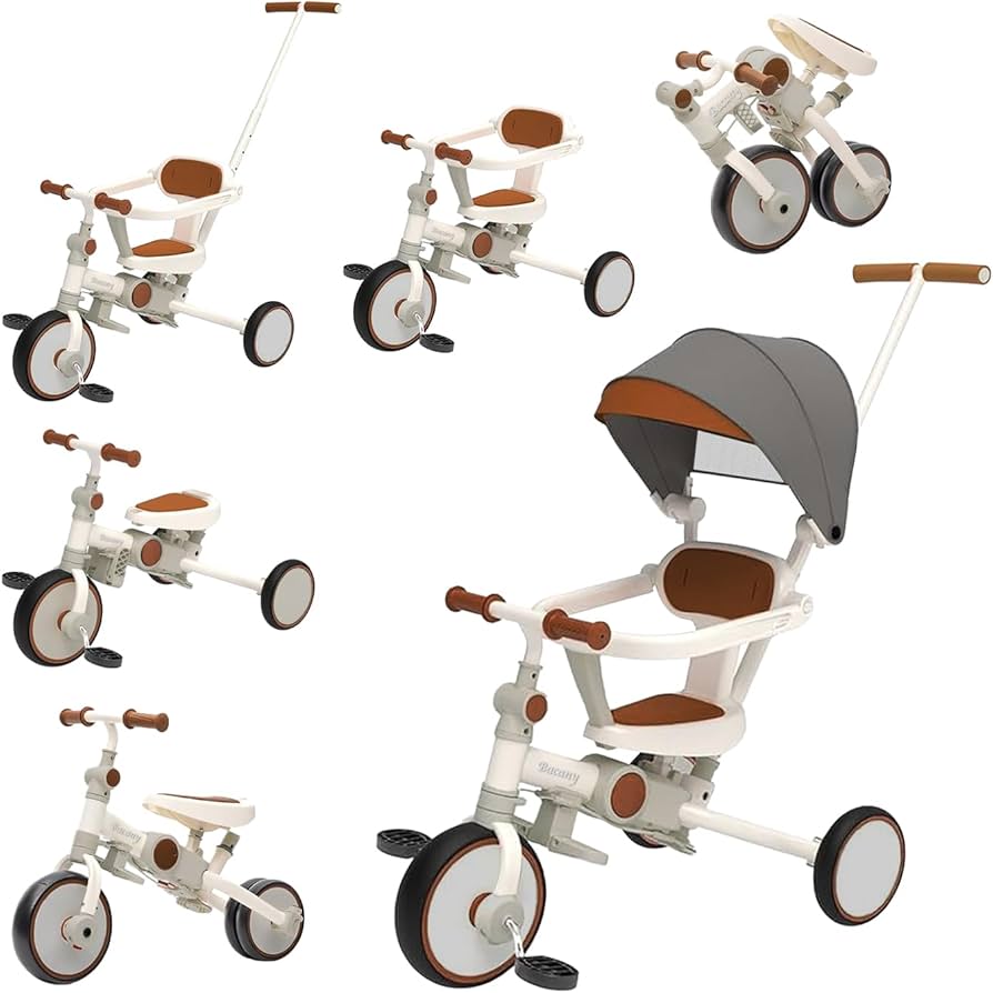 Amazon.co.jp: Bacany 子供用三輪車 7in1 三輪車 ステップ付き