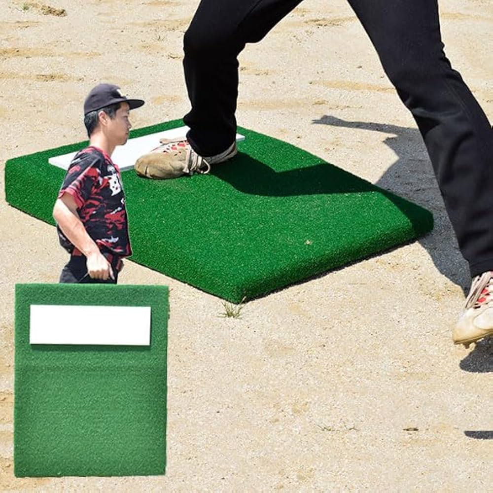 Amazon | 野球 投球練習用 ポータブルマウンド 人工芝 ピッチャー