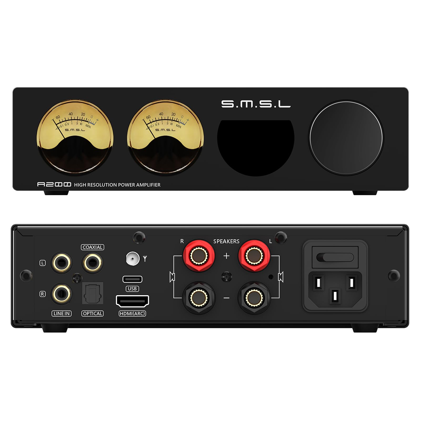 Amazon.co.jp: SMSL A200 アンプ 70W BT 5.0 「MA12070P」x2 VU