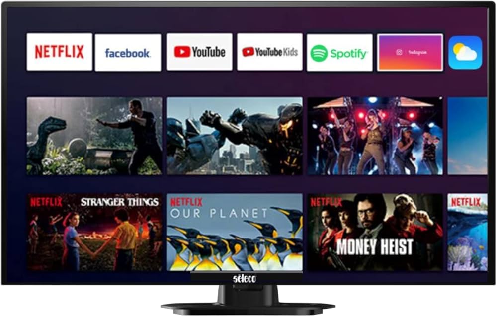Seleco - 32 inch Smart TV, Android 9, LED, HD Ready, Netflix