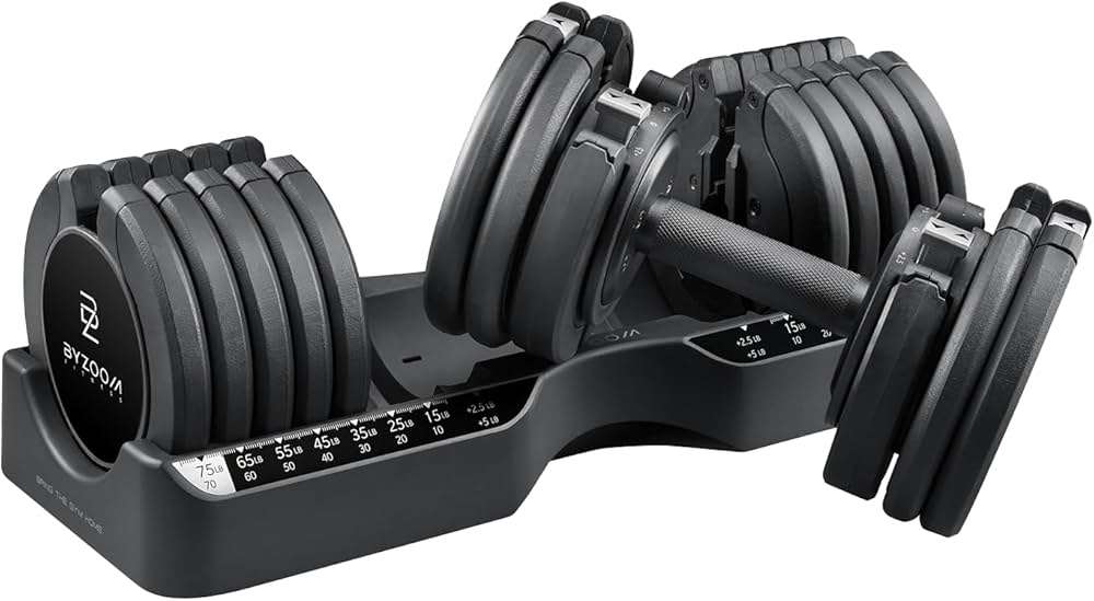 Amazon | 可変式ダンベル 34kg (75LB) Pure Series ブラック 正規品