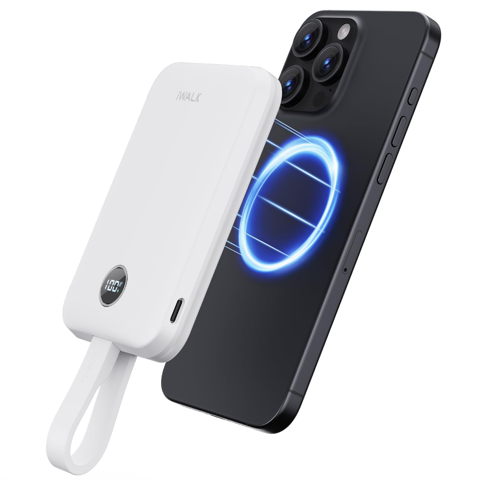 Amazon | iWALK MagSafe対応 モバイルバッテリー マグセーフ充電器 Qi2