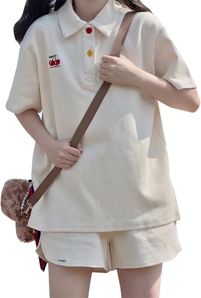 Amazon | [OIUYUE] 夏服 セットアップ レディース 半袖