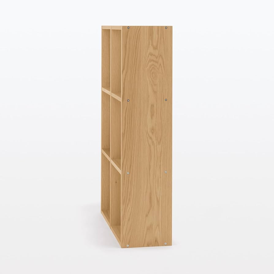 Amazon｜無印良品 スタッキングシェルフセット・3段・オーク材 幅82