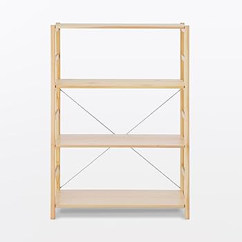 Amazon｜無印良品 パイン材ユニットシェルフ 中 幅86×奥行39.5×高さ