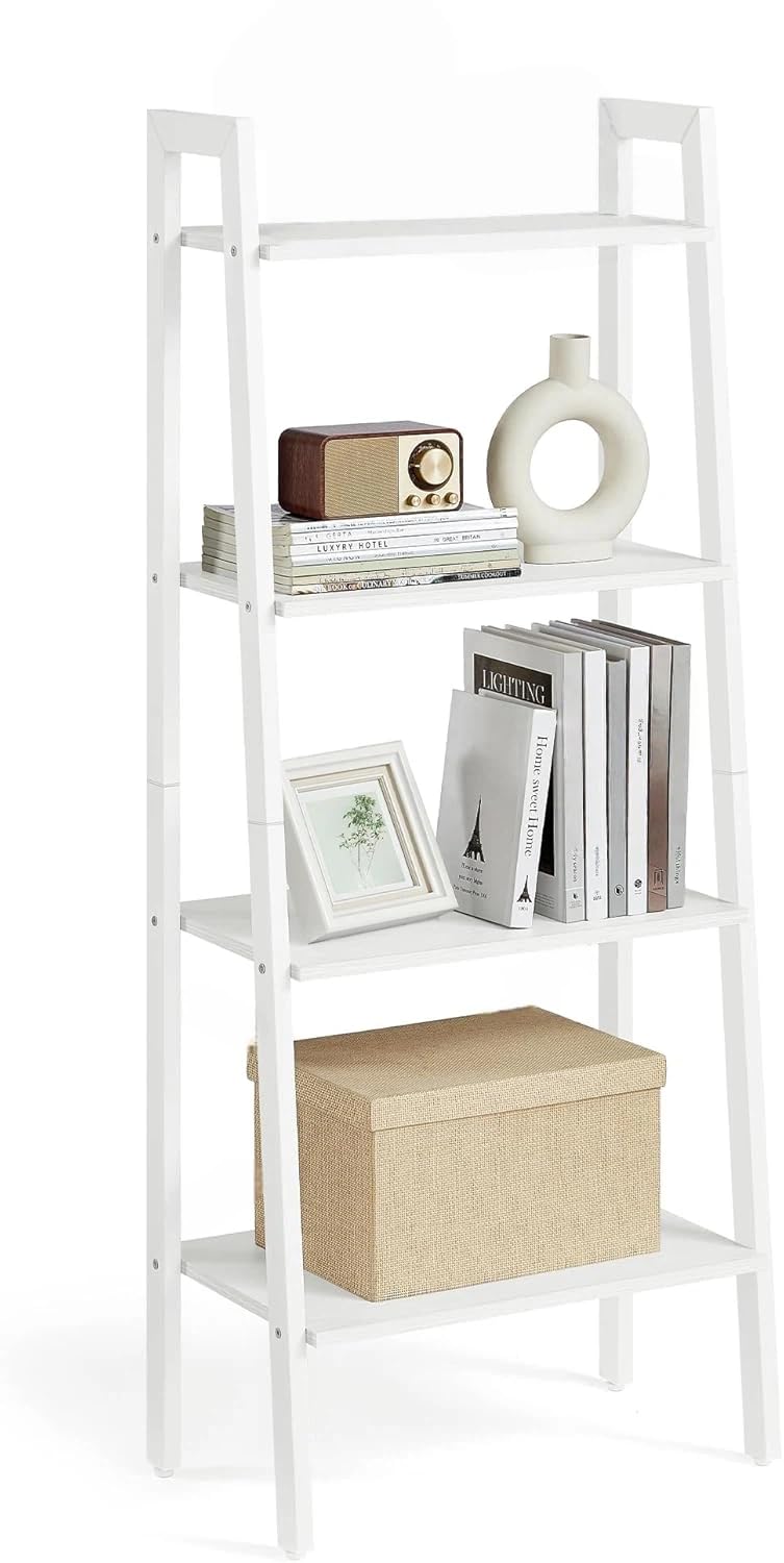 Amazon.co.jp: DEILALY 4段式 収納ラック 本棚 スチールフレーム