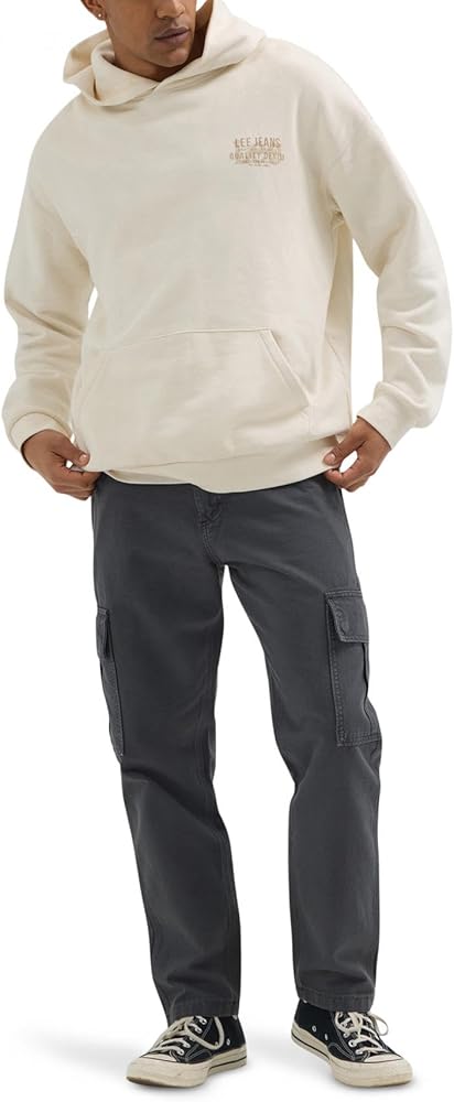 Amazon.com: Lee Men's Workwear Hooded Sweatshirt, Ecru, Small