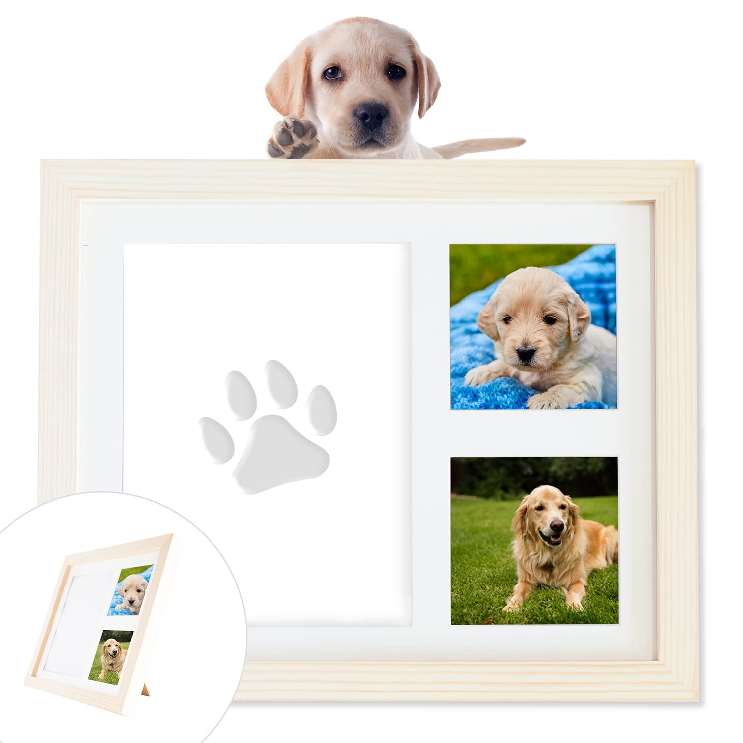 Amazon.co.jp: THEN メモリアル肉球フォトフレーム 犬 猫 お誕生日やお