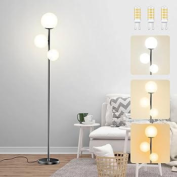 Amazon.co.jp : フロアライト フロアスタンド 3灯 間接照明 スタンド