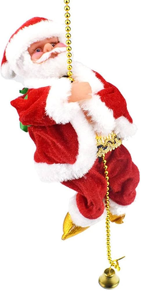 Amazon.co.jp: クリスマス飾り サンタクロース 電動クライミング