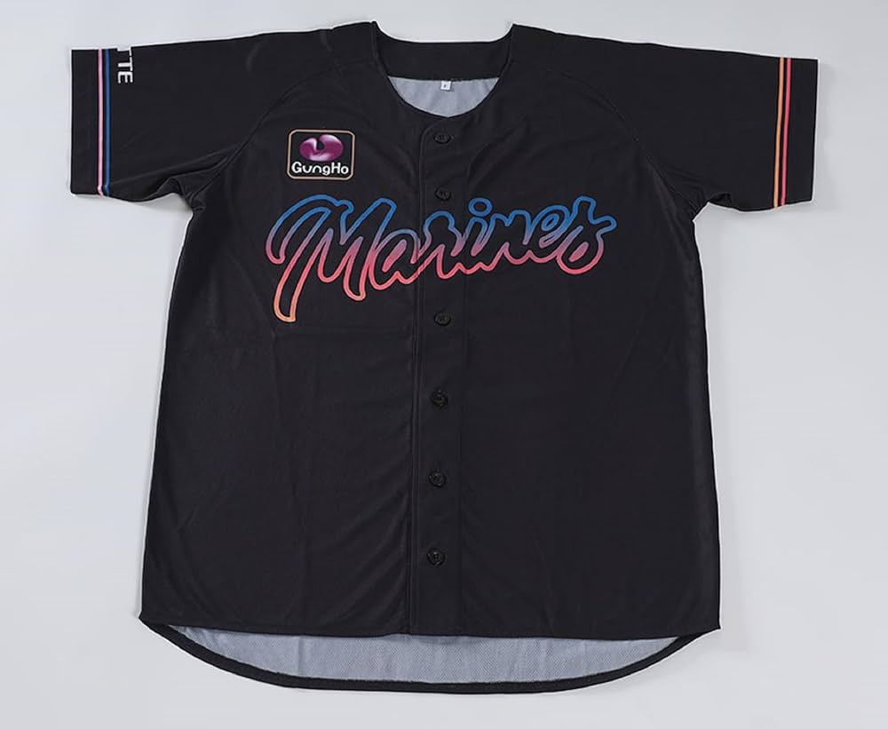 Amazon | 千葉ロッテ マリーンズ ユニフォーム ブラックサマー 2023
