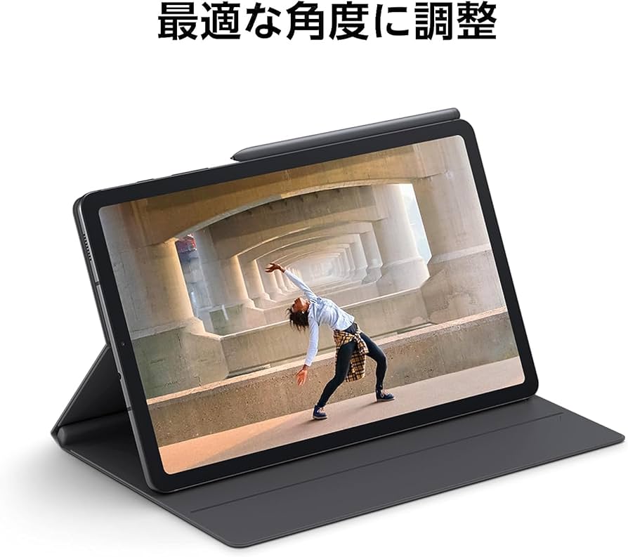 Amazon.co.jp: Galaxy Tab S6 Lite Book Cover｜グレー｜タブレット
