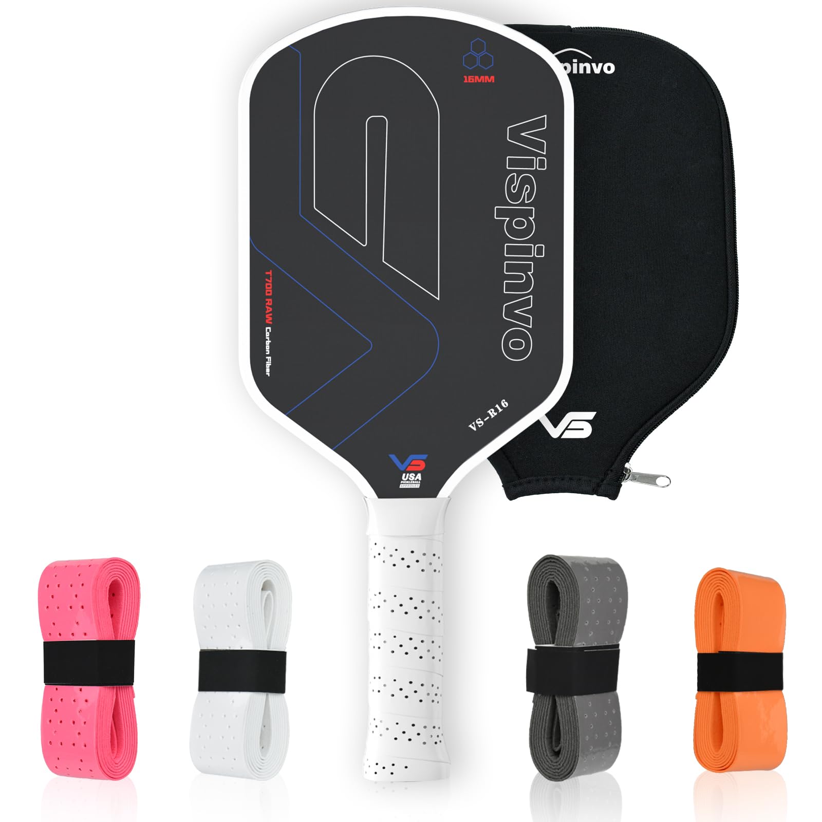 Amazon.co.jp: カーボンファイバーピックルボールパドル USAPA承認