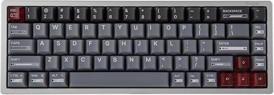 Amazon.com: MechLands Luminkey Magger 68 HE Wired Gaming Keyboard