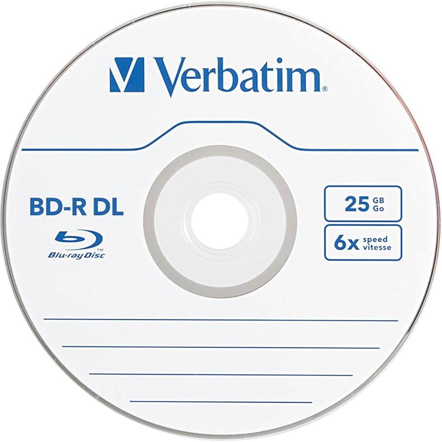 Amazon.com: Verbatim BD-R DL 50GB 8x Double Layer Hard Coat Blu